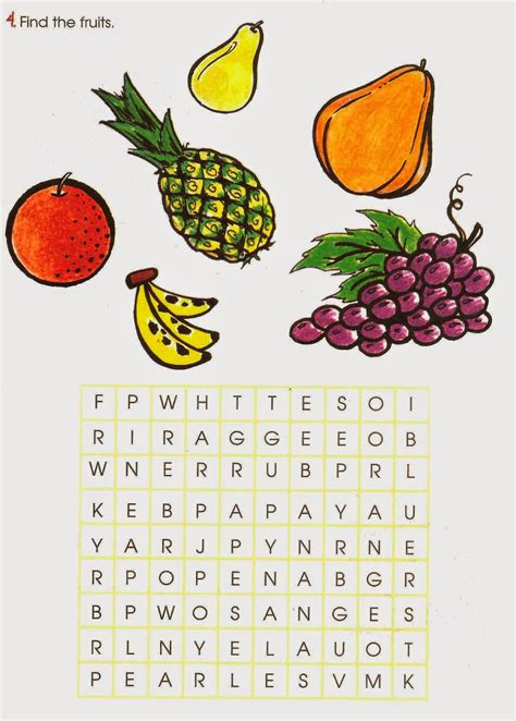 Atividades Sobre Frutas Em Inglês