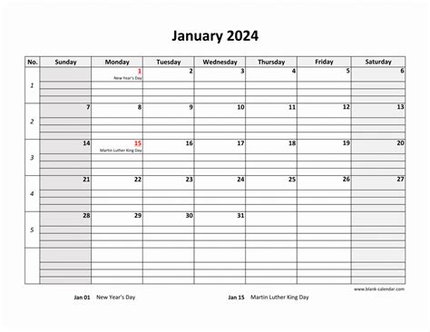 January 2024 Weekly Printable Calendar Dyane Grethel