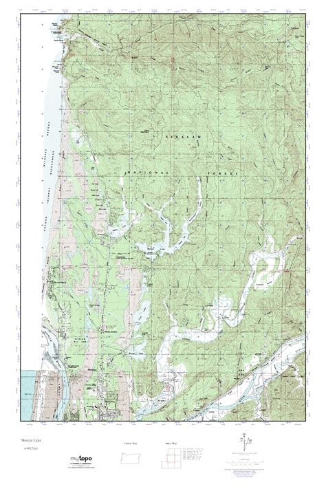Mytopo Mercer Lake Oregon Usgs Quad Topo Map