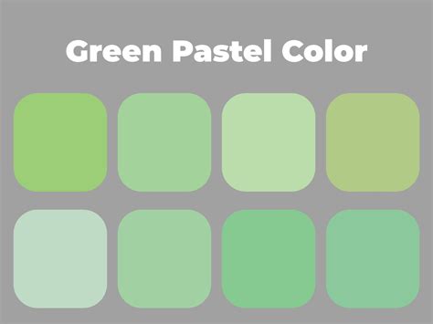 Pastel Colors Pastel Green Color Palette 3422165 Vector Art At Vecteezy