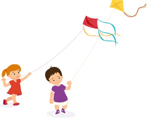 Download Makar Sankranti Cartoon Child Playing With Kids For Kite
