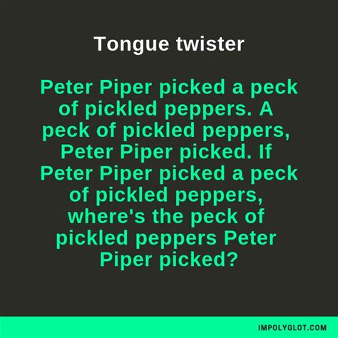 English Tongue Twister Tongue Twisters Tounge Twisters Funny Tongue