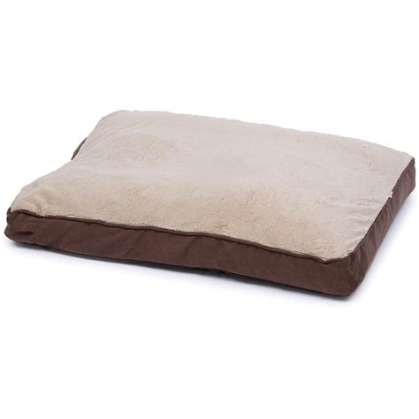 Animal planet memory foam lounger bed 5$ 274.95 baxton studio glidden dark brown wood modern. Brown and Tan Memory Foam Rectangular Pillow Dog Bed | Petco