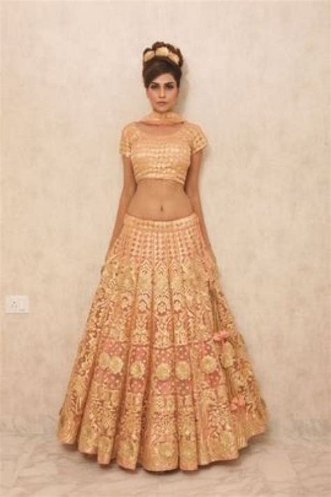 Bridal Lehengas - Pastel Peach Lehenga | WedMeGood Pastel ...