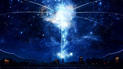 Anime Wallpaper Night Sky - Anime Wallpaper