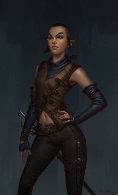 Elf Bandit By Radialart On Deviantart Character Portraits Female