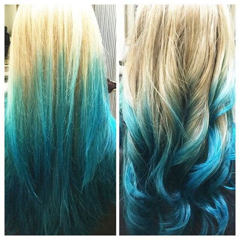 Free shipping on orders over $25 shipped by amazon. Turquoise blonde blue ombre hair | Blue ombre hair, Blonde ...