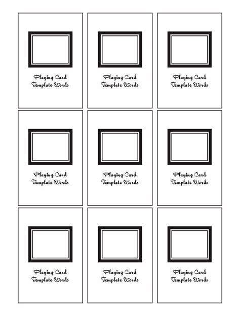 Learn about different types of greeting cards. 8 Best Images of Blank Playing Card Printable Template For Word - Blank Playing Card Template ...