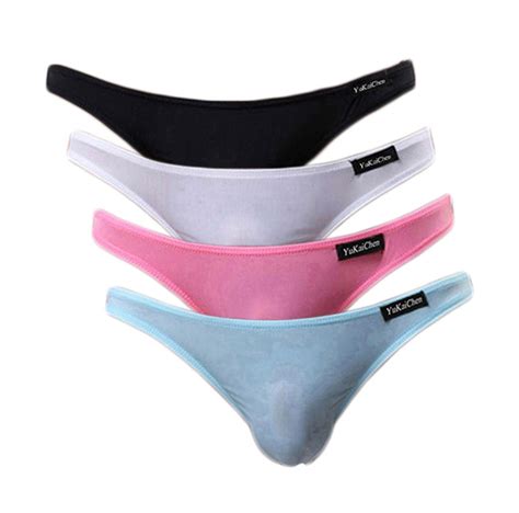Buy Yukaichen Mens Briefs Low Rise Ice Silk Bikinis Seamless Underwear