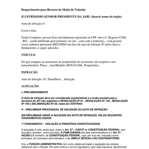 Arquivo De Recurso De Multa De Transito Placa Clonada