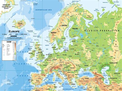 Europe Map Rivers And Mountains United States Map Europe Map