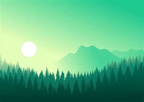 Background With Forest Illustration Graphic By Americodealmeida