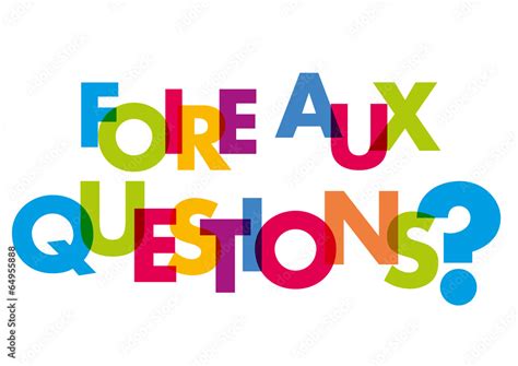 Mot Foire Aux Questions Stock Vektorgrafik Adobe Stock