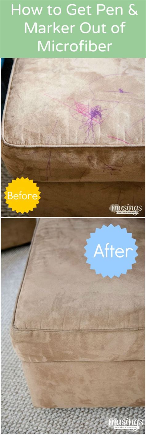 It might take a nice soak and vigorous shake, but never had any water stains that. How to Clean a Microfiber Couch {Bonus: How to Remove Pen ...
