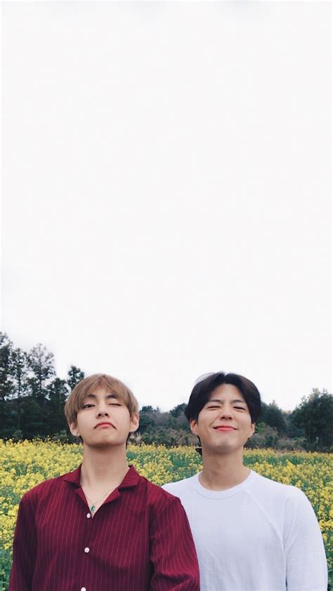 Likewise, taehyung, or commonly known as v, who is a member of the popular south korean boy band bts, is also very well known for being cheerful and very friendly. Park Bo Gum And Kim Taehyung Friendship - PARKS THEME