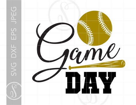 Game Day Baseball Svg Cut Files Baseball Game Day Png Sports Etsy