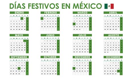 Calendario 2022 Con Dias Festivos Oficiales En Mexico Zona De Información