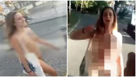 Mujer Causa Revuelo Al Caminar Desnuda Por La Calle Para Realizar Un