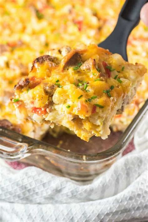 This Amazing Turkey Sausage Hash Brown Breakfast Casserole Is Perfect