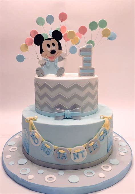 All about party decor, party supplies, favor, cake, and etc. Baby Mickey Mouse (With images) | Baby mickey cake, Baby ...