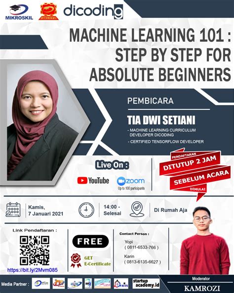 Webinar Machine Learning 101 Step By Step For Absolute Beginners