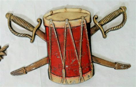 vintage sexton set of 4 metal wall hanging drum horn bald eagle horn 576 usa ebay