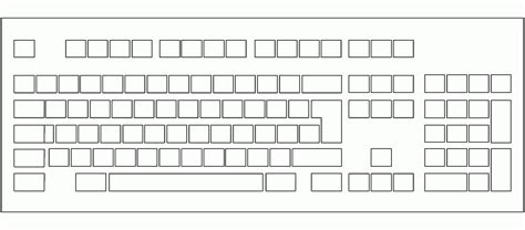 Dibujo de un teclado de computadora para colorear - Imagui