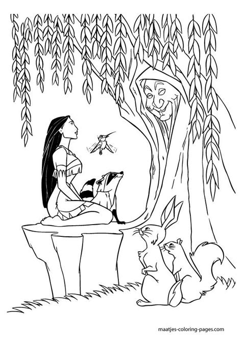 Pocahontas Disney kleurplaten, Kleurplaten, Disney
