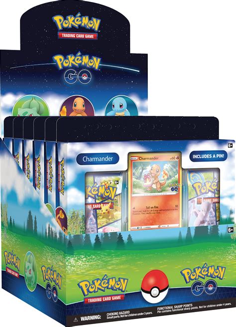 Pokémon Tcg Pokémon Go Pin Collection Display 6 Sztuk