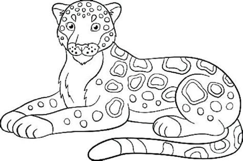 Simple Jaguar Coloring Pages Animal Coloring Sheets Coloring Pages