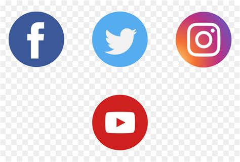 Social Media Icons 4 Social Media Icons Hd Png Download Vhv