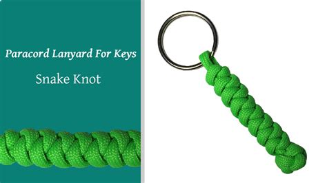 See more ideas about paracord knots, paracord projects, paracord. Paracord Lanyard For Keys | Snake Knot - Paw-Palz