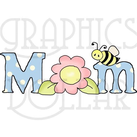 Mom Word Art - Graphics Dollar