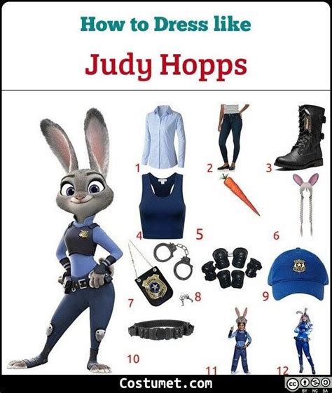 Judy Hopps Zootopia Costume For Cosplay And Halloween 2023 Zootopia