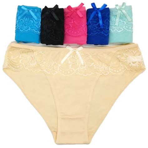 Girls Sexy Thong Panties 6colors Lace G Strings For Girl Black Panties