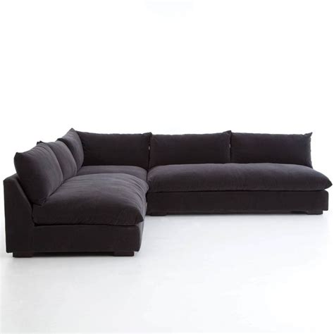 Grant Armless Sectional Henry Charcoal Sectional Charcoal Sectional