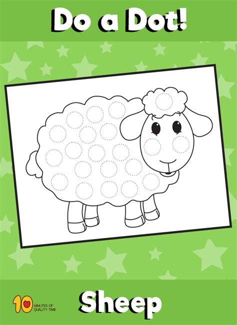 Kindergarten introduces a lot of skills, but it is super important to keep learning fun! Dot Activity Animals - Sheep | Nursery rhymes preschool ...