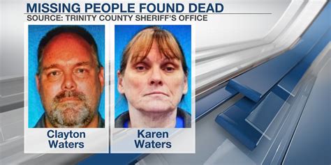 two missing people found dead in trinity county two suspects in custody sheriff says