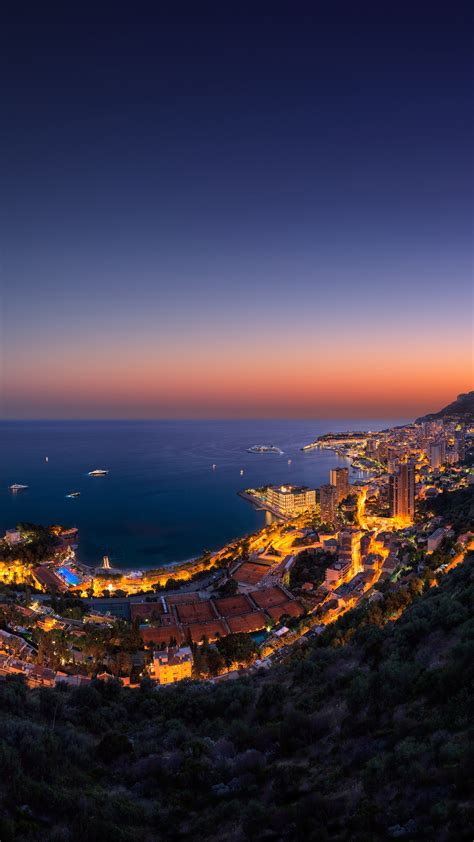 Monaco Night Cityscape Panorama 4k Wallpapers Hd Wallpapers Id 28633