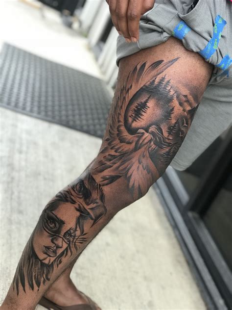 Although microblading (hairstroke brows) is the core of focus, native brows also offers lash enhancement, freckles/beauty marks. Native American Tattoos Leg Sleeve - Best Tattoo Ideas
