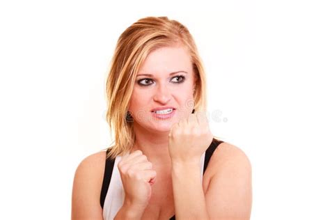 Angry Woman Clenched Fist Stock Photos Free Royalty Free