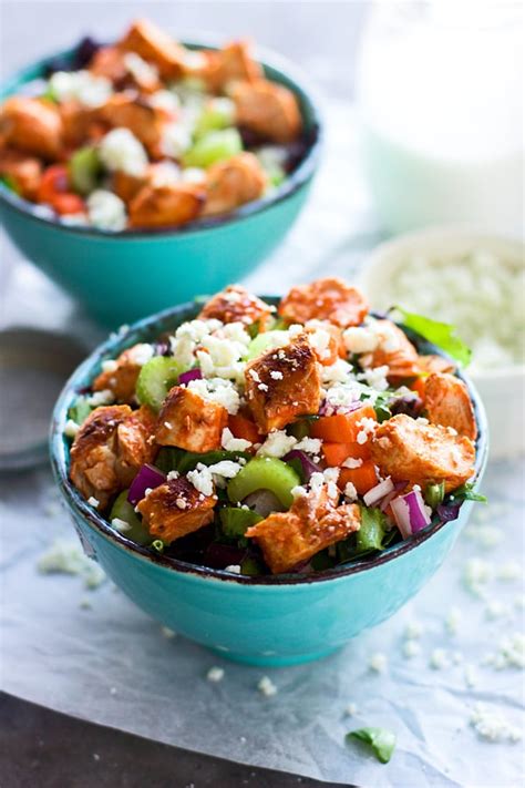 1 ⁄4 cup hot pickle relish, drained. Chopped Buffalo Chicken Salad | High-Protein Salad Recipes | POPSUGAR Fitness Photo 8