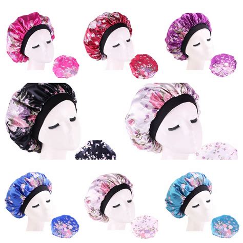 Shower Cap Hair Satin Bonnet For Sleeping Silk Bonnet Bonnet Femme Women Night Sleep Cap Head