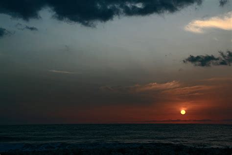 Amanecer Febrero En Playa Javea Celestial Outdoor Sunset