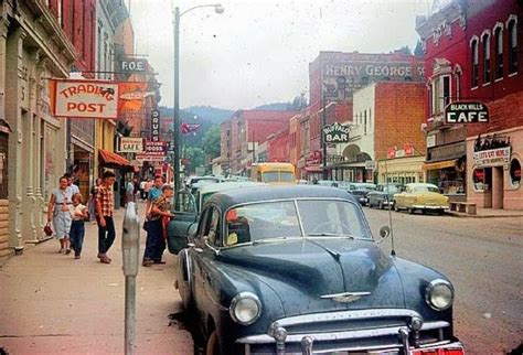 Small Town Early 50s Vintage Photos Vintage Cars Vintage Usa