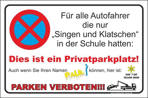 Mit dem parken verboten schild weisen sie potentielle falschparker unmissverständlich darauf hin, dass unberechtigt. 20x30cm Parkverbot Schild Parken verboten Privatparkplatz Don`t PV-015 eat | eBay