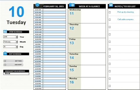 ms excel daily work schedule template formal word templates