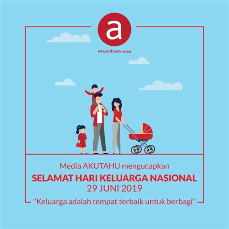 Hari keluarga nasional kali pertama diperingati di provinsi lampung pada 1993 yang juga menjadi tuan rumah saat itu. Hari Keluarga Nasional - Akutahu.com - Sekejap Lebih Cerdas