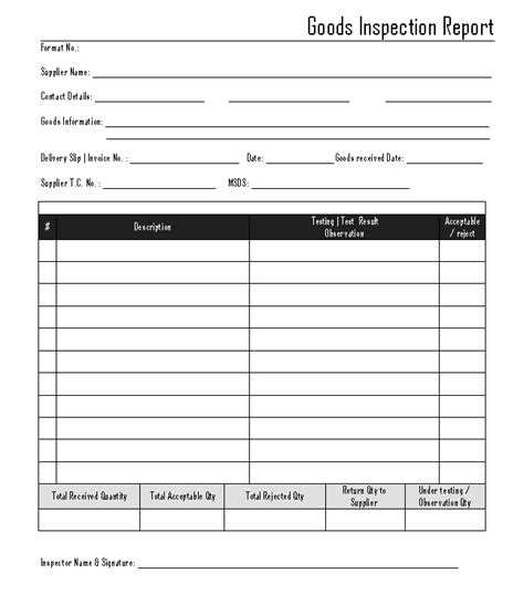 Available for excel, openoffice, and google so, by popular demand, we've created a few different printable checklists along with some checklist templates that you can edit in excel. Incoming material inspection template
