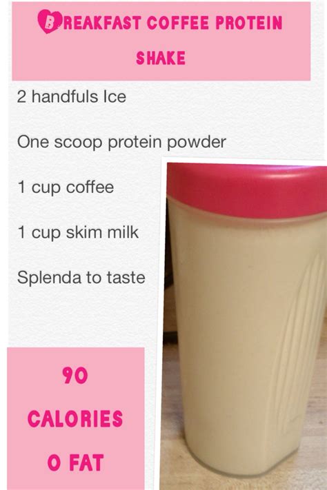 Coffee protein shake weight loss. Breakfast coffee protein shake. I love this! It's so ...